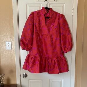 Tuckernuck Red and Pink Mini Dress
